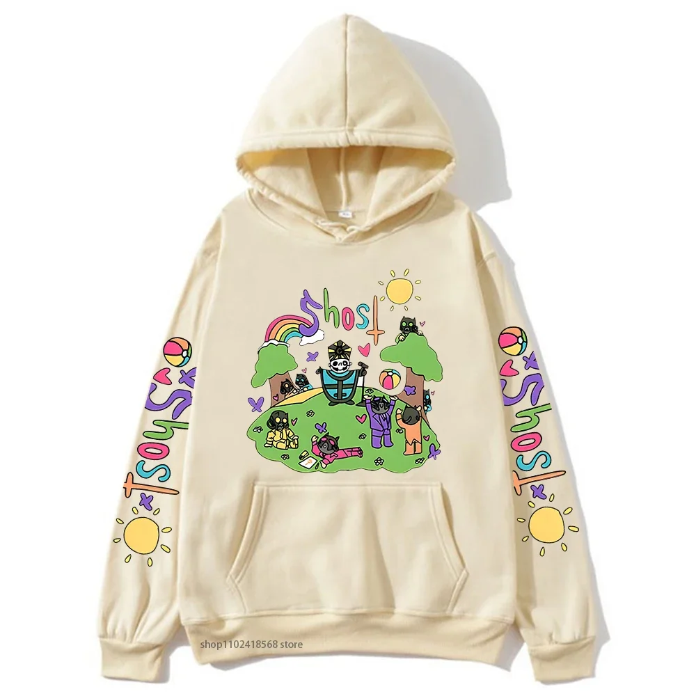 Ghost Music Band Graphic Hoodies Long Sleeve Mens Sweatshirts Hooded Streetwear Women Casual Male Kawaii Cartoon Top Y2k Clothes