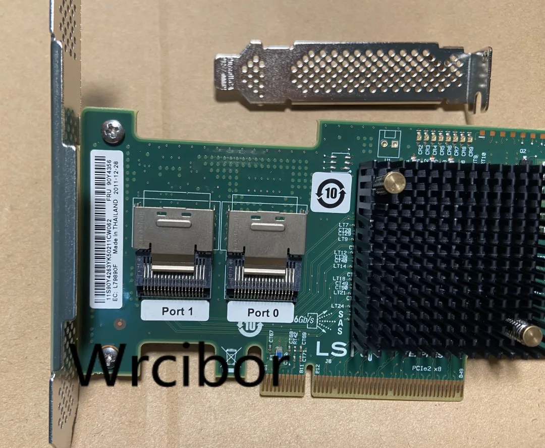 Placa Controladora Hba Raid para Nas Lsi 92008i 6gbps Sas Sas2008 M1015 fw P20 Zfs M1015 - Imagem 3