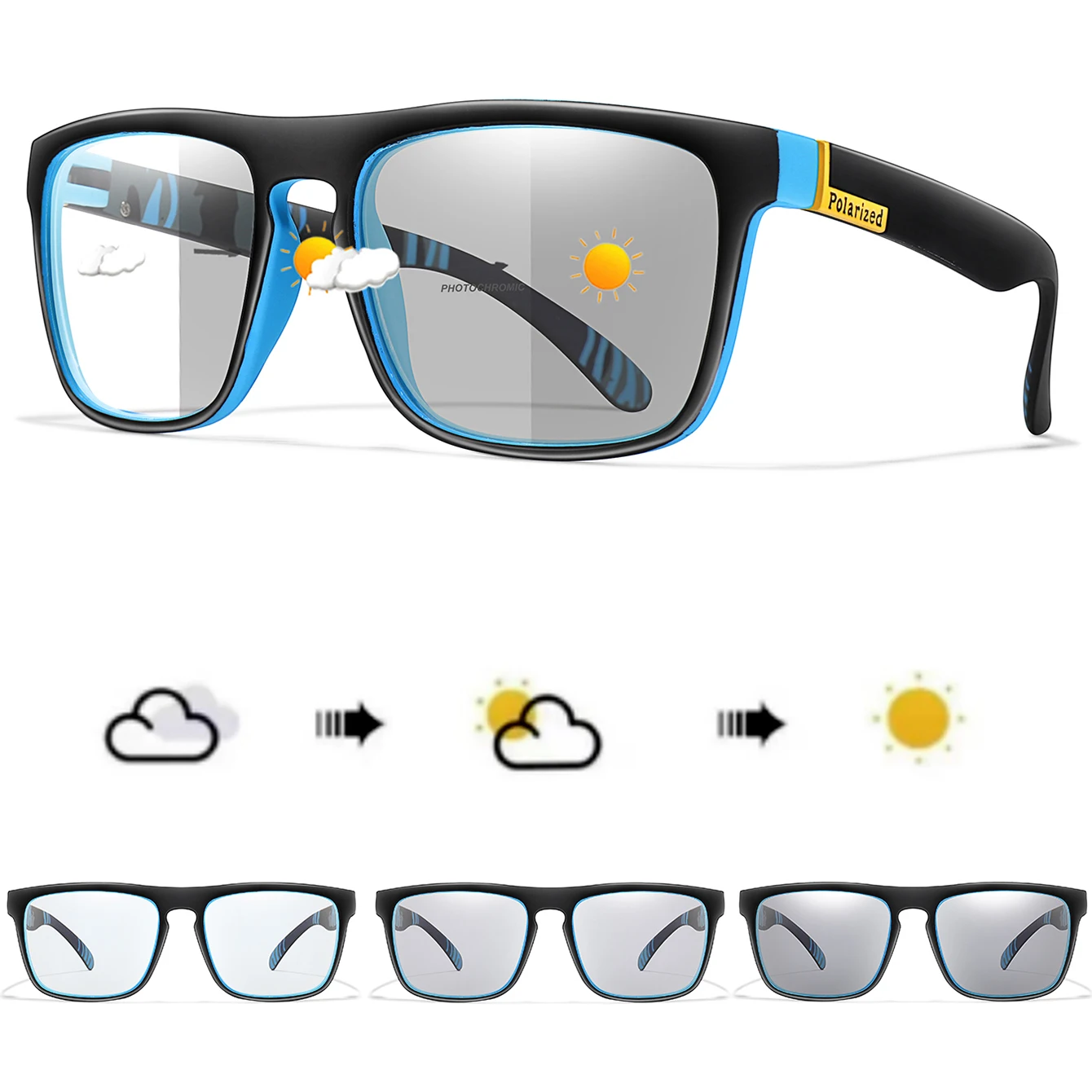 Photochromic Cycling Sunglasses for Men and Women