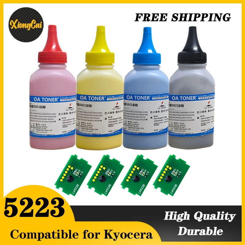 Toner Compatível com Ecosys P5021cdn P5021cdw Cores Conjunto para Chip M5521cdn M5521cdw pó de