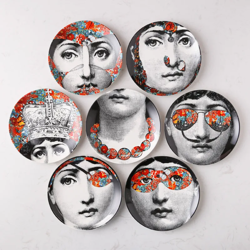 Ceramic Tableware Set Elegant Ceramic Dinner Plates Italian Inspired Hand-Painted Design Stylish Tableware for Modern Home & Kitchen