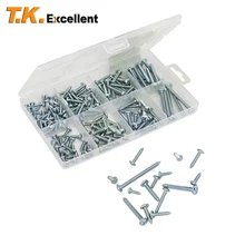 

175Pcs Self Tapping Wood Screws Pan Head Phillips Sheet Metal Screws Kit