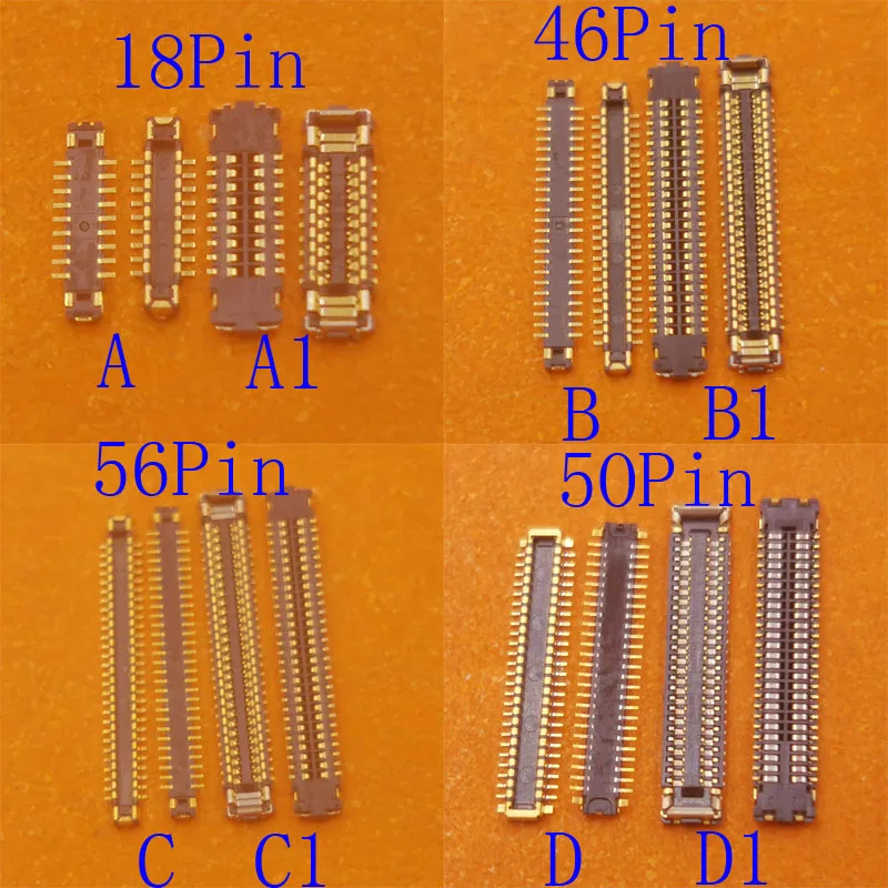 2Pcs Display Lcd Touch Screen Plug Flex Fpc Connettore Per Ipad Pro 11 1St 2018 3Rd 2021 A2013 A1980 A2377 Pro11 18 46 50 56 Pin