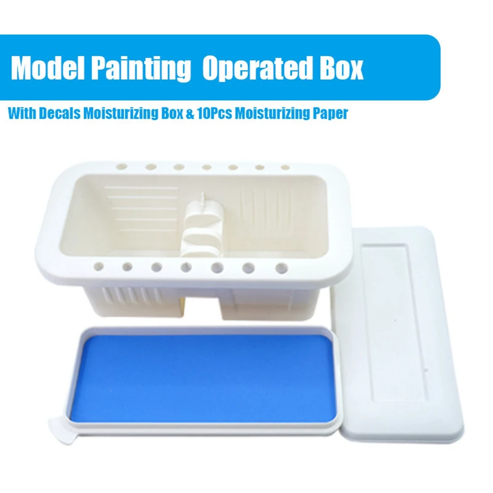 

Wet Palette Model Painting Operated Box Painting Brush Washing Decals Moisturizing Box for Art Pigment Painted Tools Hobby DIY