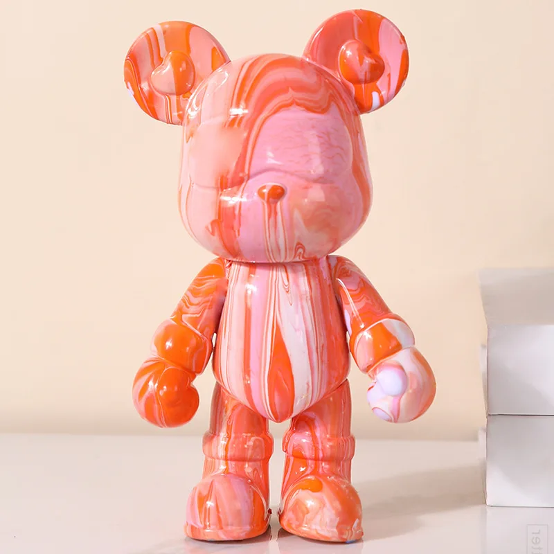 Handmade White Bear Decoration Pigment Painting