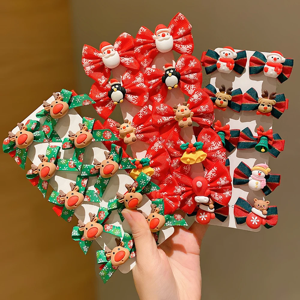 Christmas Cute Hairpin 10pcs Sweet and Versatile hair clips,hair accessories