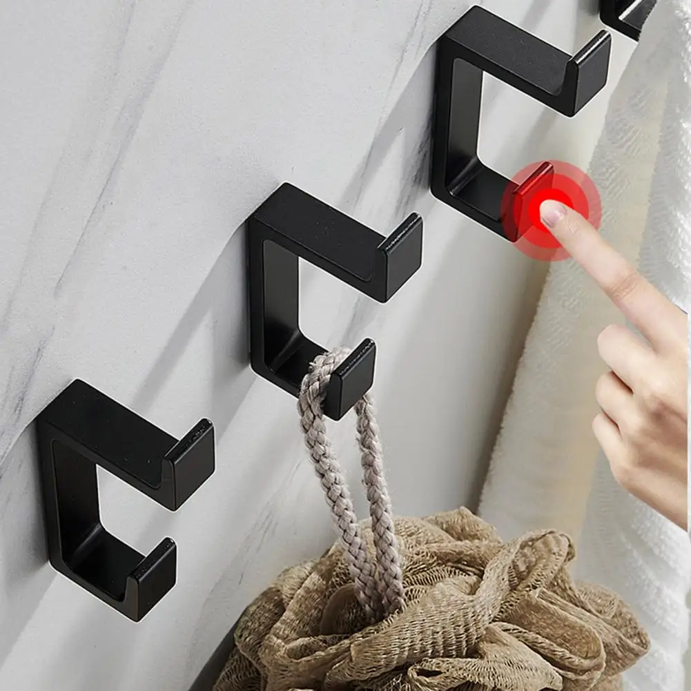

Durable Wall Hook Space-saving Aluminum Wall Hooks for Clothes Coats Towels Heavy Duty Hangers for Hats Robes Storage