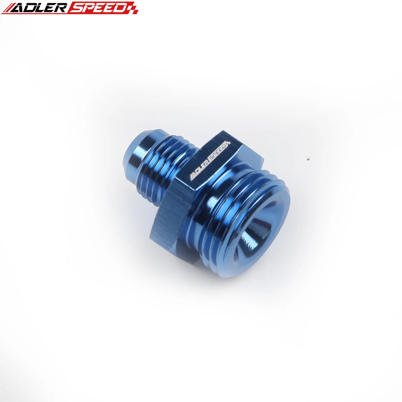 ADLERSPEED -6AN AN6 JIC 남성 - 7/8 x 20 UNF 직선 호스 피팅 어댑터 파란색