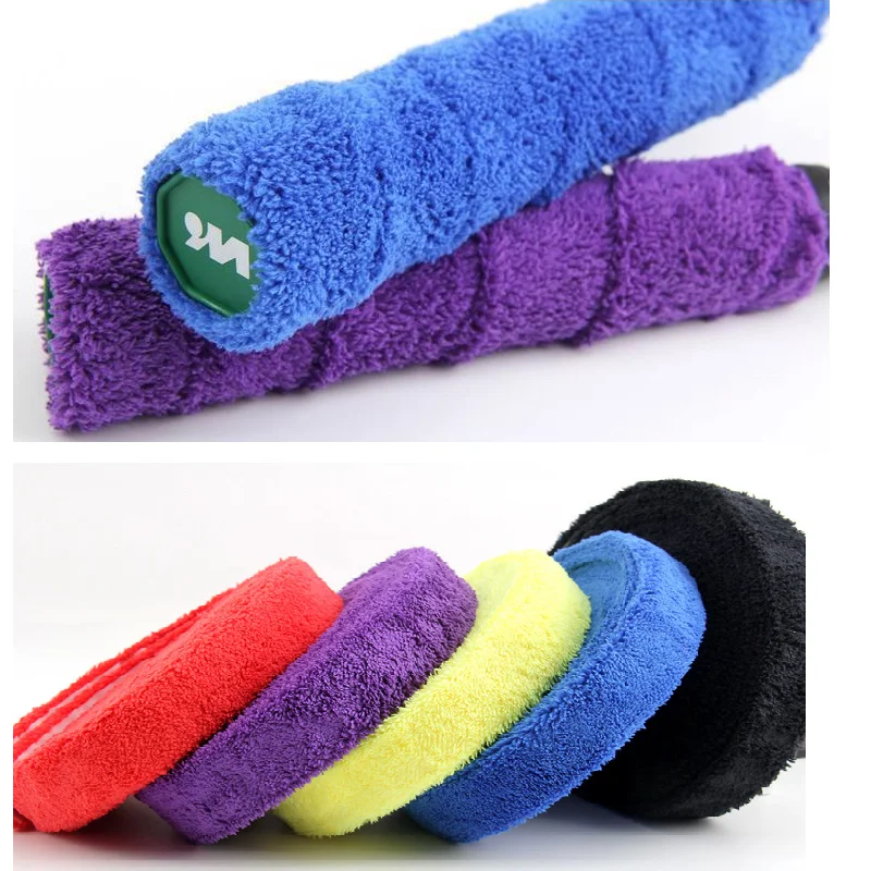 Cinta De Agarre Para Raqueta - 10 Metros, Algodón, Antideslizante, Color Púrpura