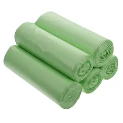 100 Biodegradable Compostable Trash Bags - Eco - Friendly Waste Disposal Solution (Green)