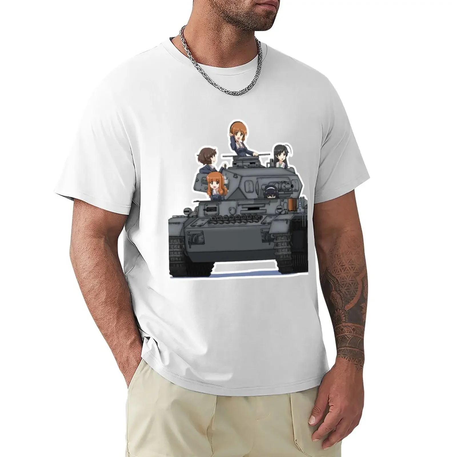 

Girls Und Panzer T-Shirt boys whites summer top t shirt for men
