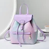 High Quality Patterned Leather Women's Backpack 2024 New Student Backpack Versatile Crossbody Bags Gradient Color Women's Bag 4