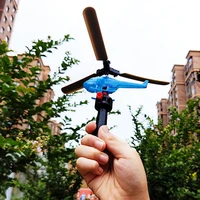 Pull Line Helicopter Fly Drawstring Small Plane Outdoor Game Draw Rope Take-off Interactive Toy Educational Toys Children's Gift 2