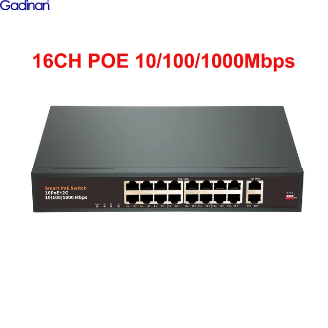 Poe switch, 48V active poe switch, 4/6/8/16 port poe switch, unmanaged poe  switch