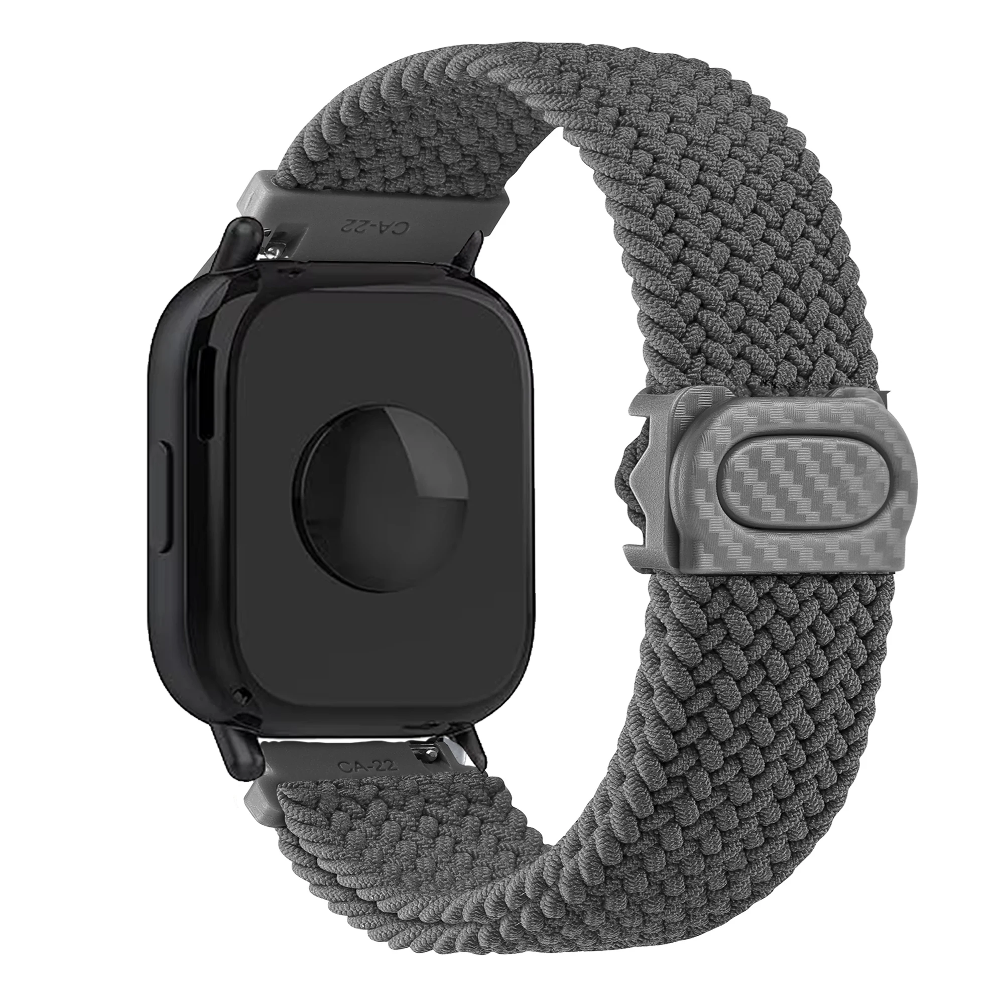 Braided Nylon Solo Loop Watchband - Universal 22mm Strap