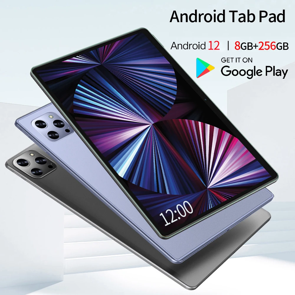 10.1 Inch Screen Android 12 Tablet PC Octa Core 1.6GHz 8GB +256GB IPS Android12 Wi-Fi 4G/5g Calling Tablet 2