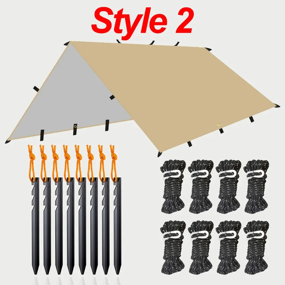 Waterproof Outdoor Tarp Shelter and Sun Shade Canopy