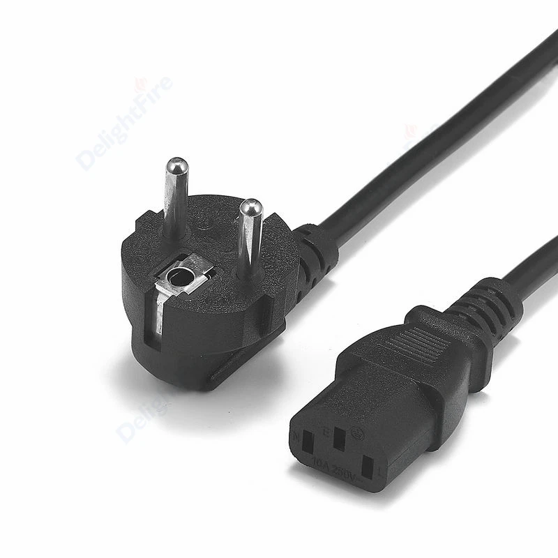 Eu電源ケーブル 1 2m 1 5m 1 8m 5m 10m タイプe F Schukoプラグ Iec C13 Pcモニター Tv用電源ケーブル 電源コード 延長コード Aliexpress