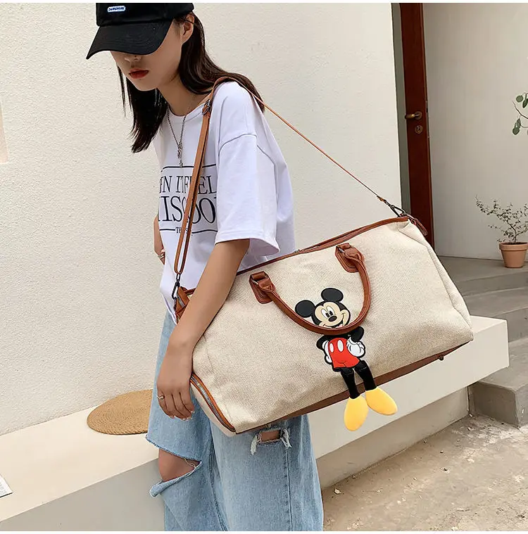 2023New Disney Mickey Fashion Suitcase Travel Tote Bag Men's and