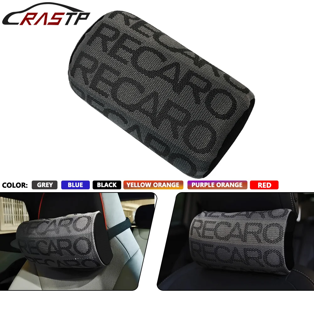 Rastp-1 Pc Universal Jdm Style Recaro Soft Auto Pillow Neck Pillow Tessuto Gradation Seggiolino Auto Poggiatesta Cuscini Per Il Collo Dell'Auto Rs-Bag