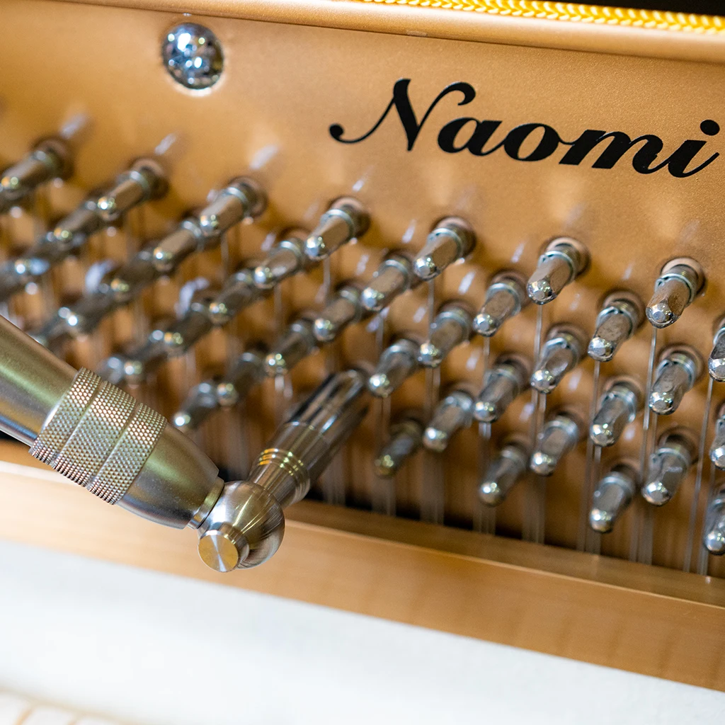 NAOMI professional piano tuning hammer wrench tool octagon core stainless steel hammer solid wood handle piano tuning tool #1102