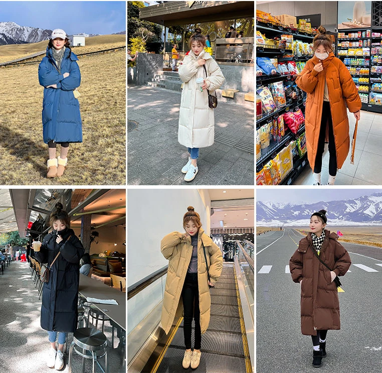 2023 nuove donne piumino di cotone giacca invernale femminile versione di media lunghezza parka sciolto spesso caldo capispalla con cappuccio moda soprabito