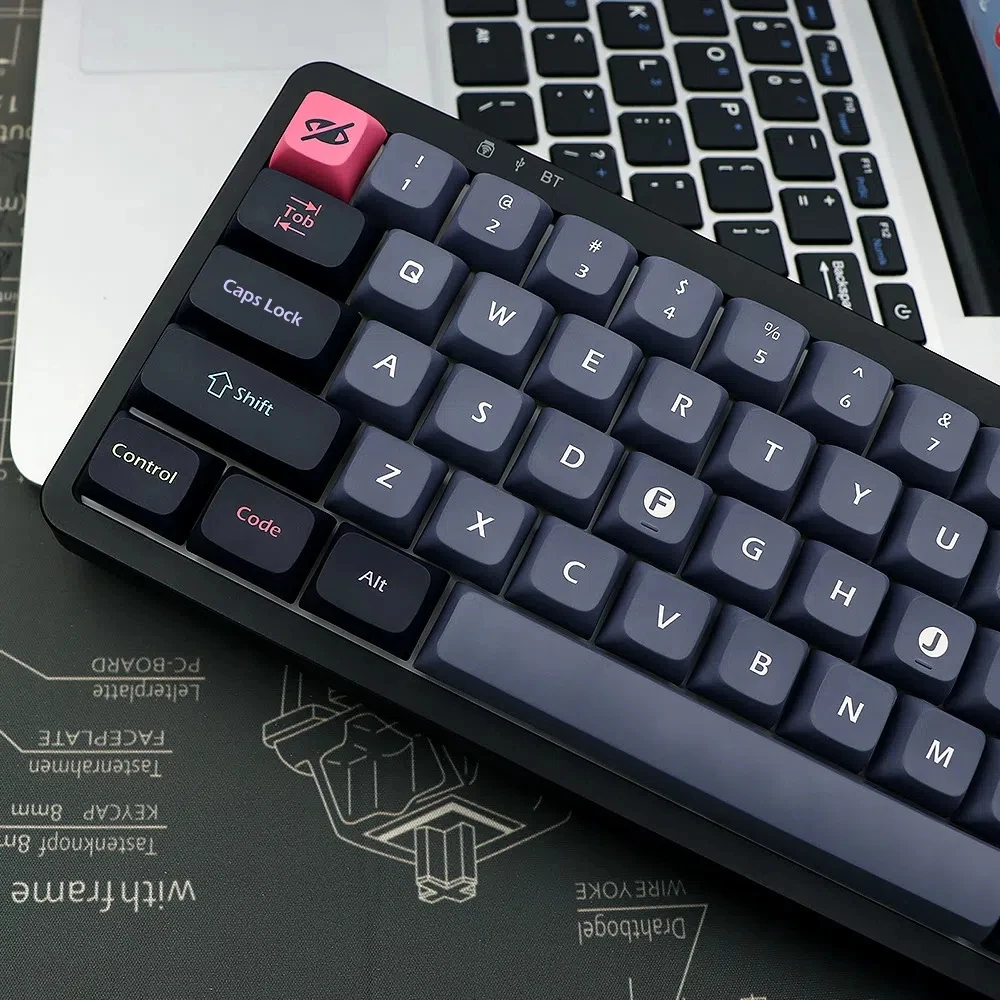 gmk drácula chaves xda perfil pbt keycap inglês personalizado keycaps para teclado mecânico jogo preto