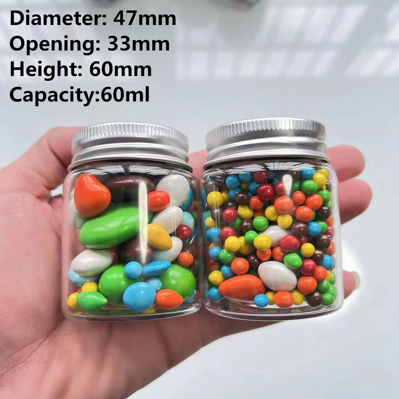 Mini Glass Jars with Caps 6