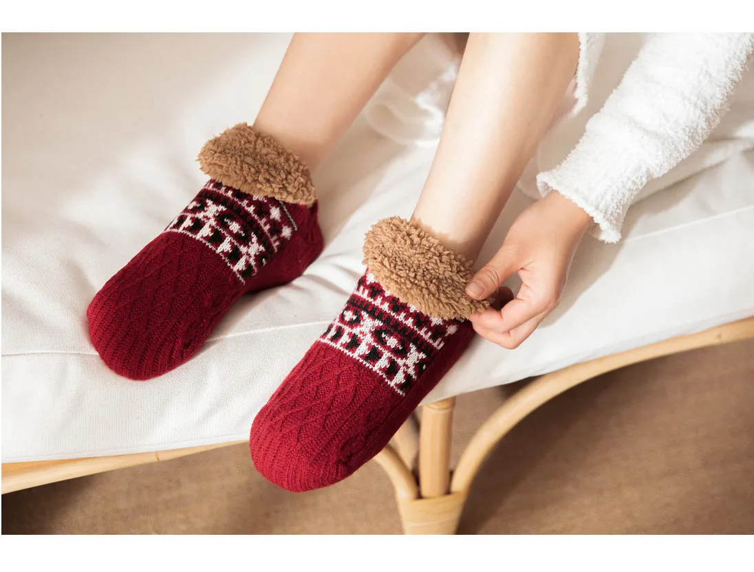 Herbst Winter Boden Socken Hause Warme Frauen Männer Socken Schnee Socken Schlaf Teppich Socken Hausschuhe Socken Männer Nicht-slip yoga Socken 2024 – Detail 13