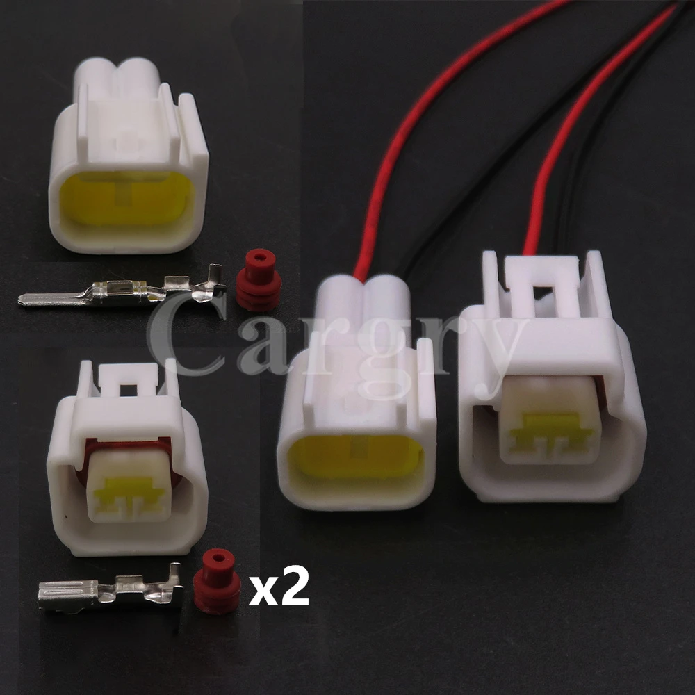 

1 Set 2P FW-C-2F-B FW-C-2M-B Automotive High Voltage Ignition Coil Wiring Socket For Ford Car Starter Male Female Connector