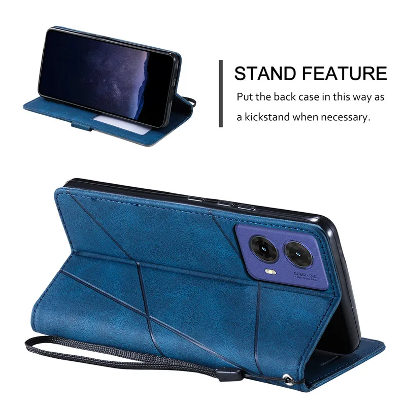 Premium Flip Magnetic Leather Wallet Phone Case with Stand - 2025 Edition