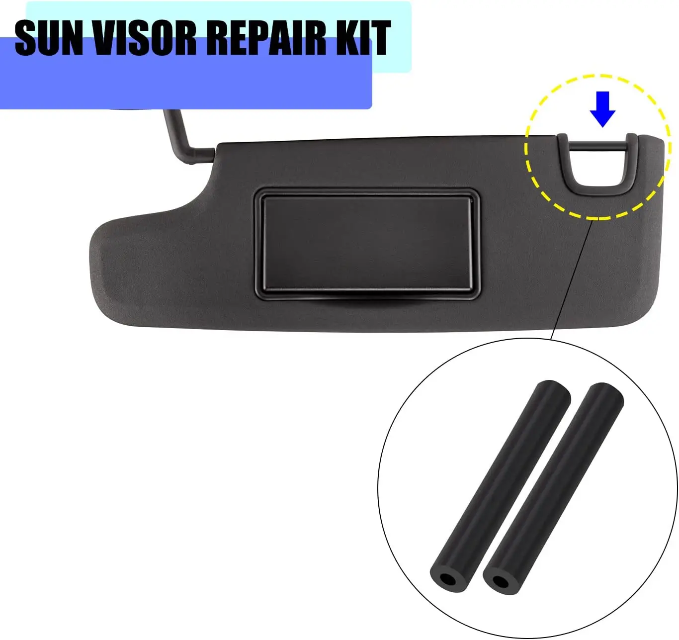 Kit di riparazione per visiera parasole per Jeep Wrangler JK JKU