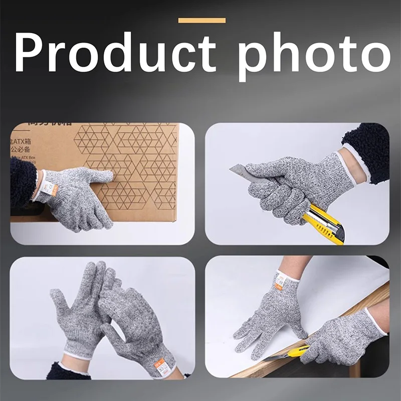 Security Protection Anti-Cut Gloves, Cut proof, stab resistant, stainless steel wire, metal mesh, butcher work 2