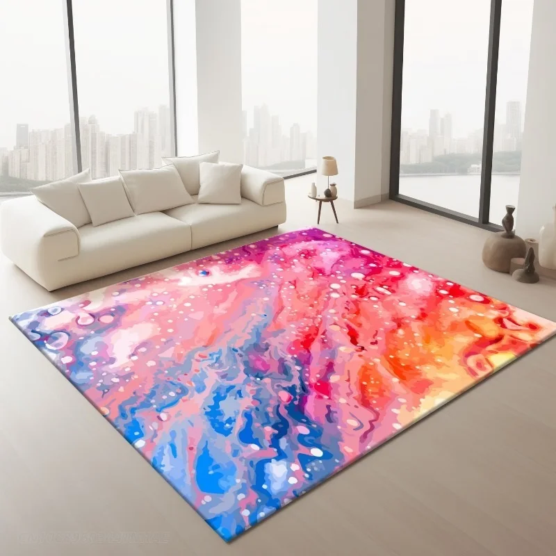 

Creative Decorate Living Room Carpet Color Cloakroom Bedroom Bedside Soft Mat Large Area Coffee Tables Plush Rug Ковер Tapis 러그