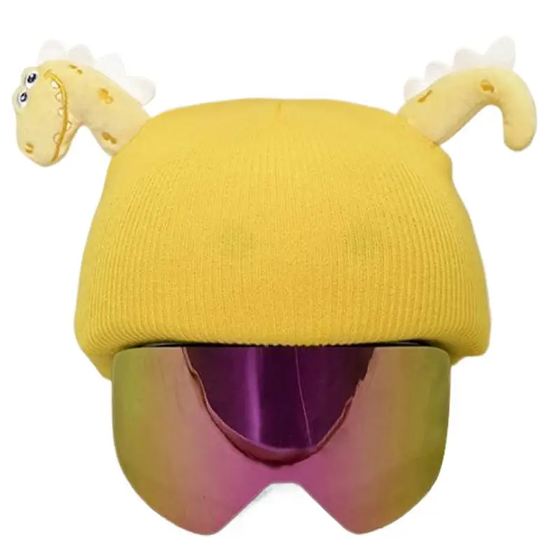 Ski Helmet Cover Snowboard Helmets Cover Snowboard Soft Windproof Skateboard Helmet Sports Cute Knitted Helmets for Kids