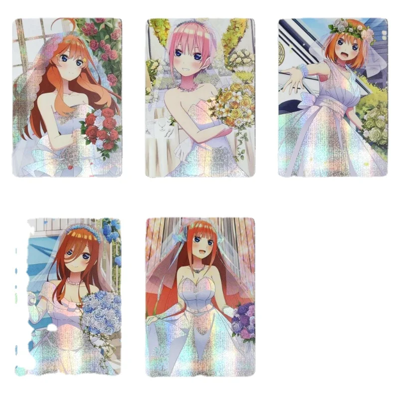 

5pcs/set anime game The Quintessential Quintuplets Rare Nakano Ichika Nakano Nino Collection Flash Card Boys Hobbies Toy Gifts