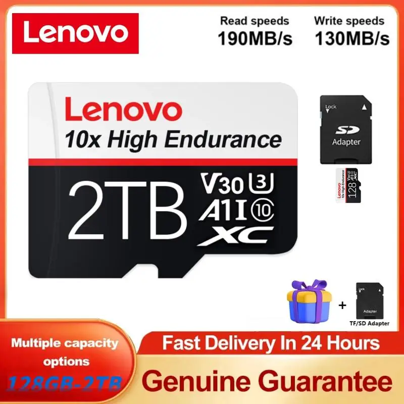 100% Lenovo Micro Card 2Tb Ad Alta Velocità Micro Tf Sd Card 1Tb Sd Memory Card 1Tb 128Gb Flash Card Per Telefono Drone Cam Originale