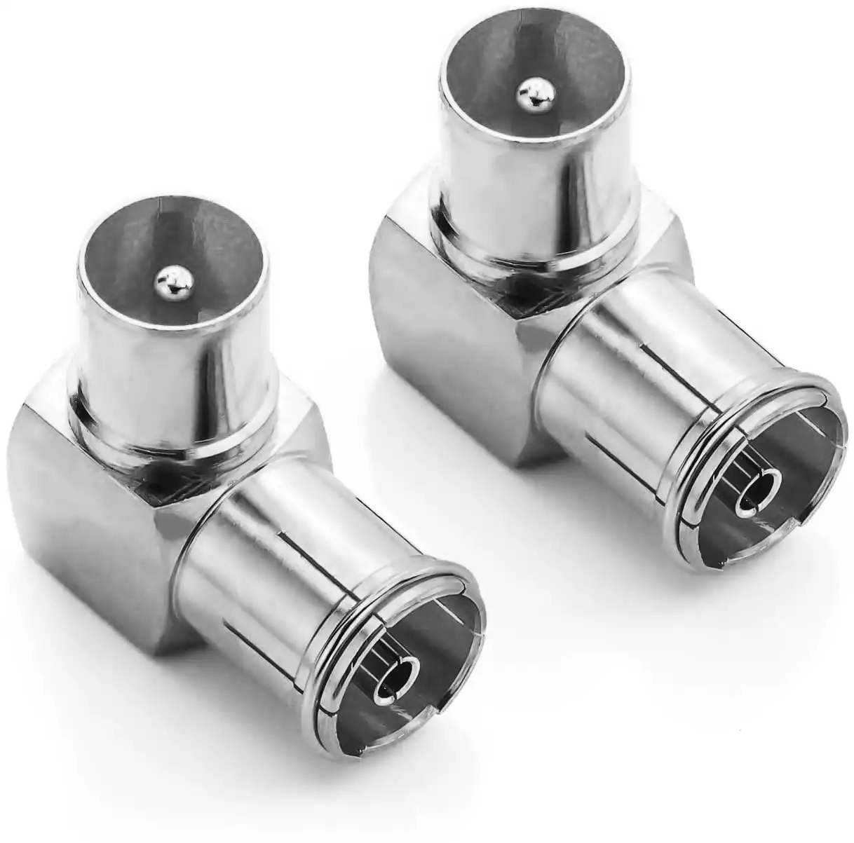 Tv Maschio Antenna Coassiale A Pal Femmina Adattatore Ad Angolo Retto 9.5Mm Tv Antenna Satellitare Adattatore Coassiale Rf Connettore Maschio-Femmina