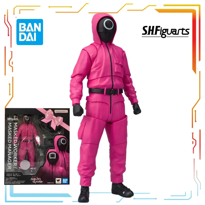 ゲームキャラクター BLK. HUKESELECTED WORKS figmaBRSBinside S.H.Figuarts Squid Game Masked Worker/Manager 145mm Action