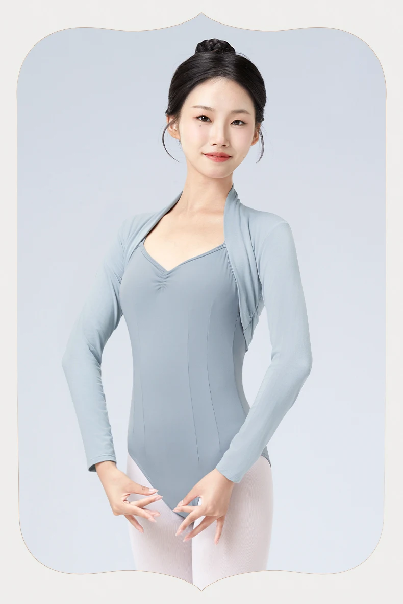Frauen Ballett Achselzucken Ballett Kurze Tanz Weste Erwachsene Teen Ballett Tops Weiß Schwarz Tanz Shirts Tanz Kostüme – Detail 9