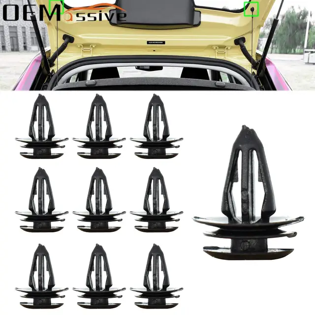 10x MG ZS MG3 2017 2018 2019 2020 2021 Boot Load Cover Parcel Shelf String Clips Holder Bracket Pivot 1