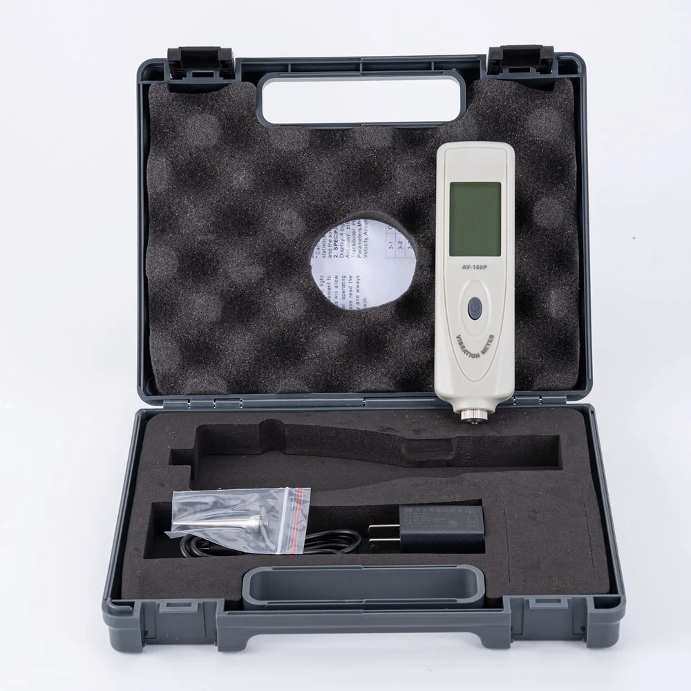 Pen Vibrometer AV-160P High Precision Digital Vibration Measuring Instrument Mechanical Equipment Motor Vibration Analyzer 6