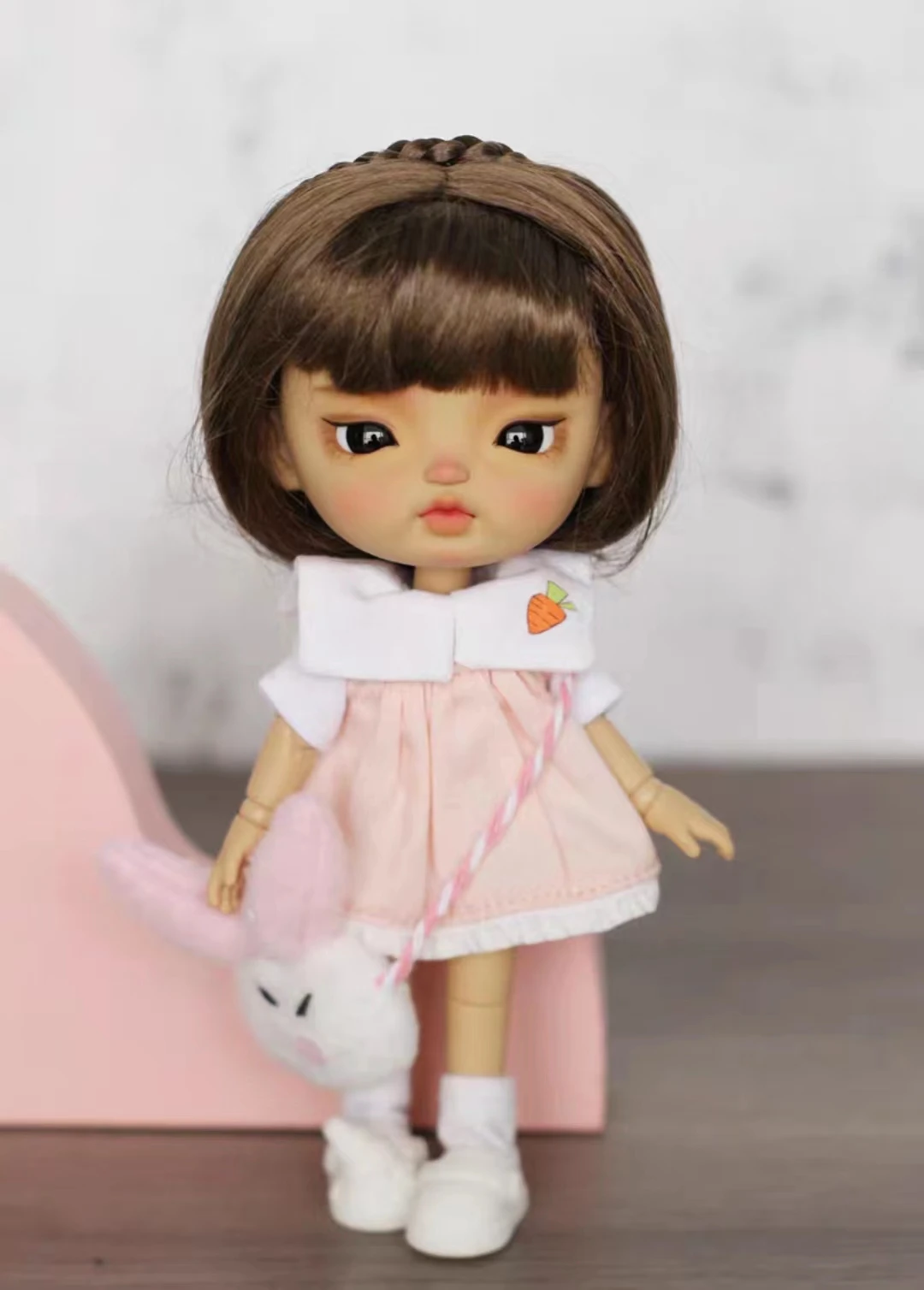 2024 새로운 STODOLL 오리지널 12 포인트 근육 수지 인형 머리 메이크업 전체 인형 세트 잠자는 계란 단일 인형 머리 14cm 벌거 벗은