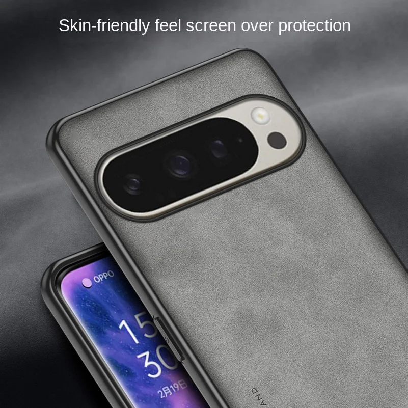 Elegant Suede Leather Case with Lens Protection - Comfortable and Stylish Design