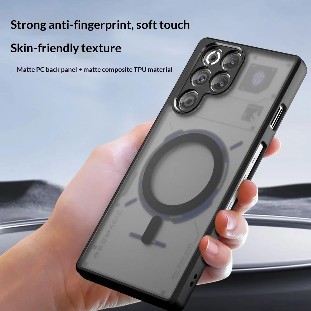 Luxury Shockproof Acrylic Frosted Magnetic Airbag Cover Case