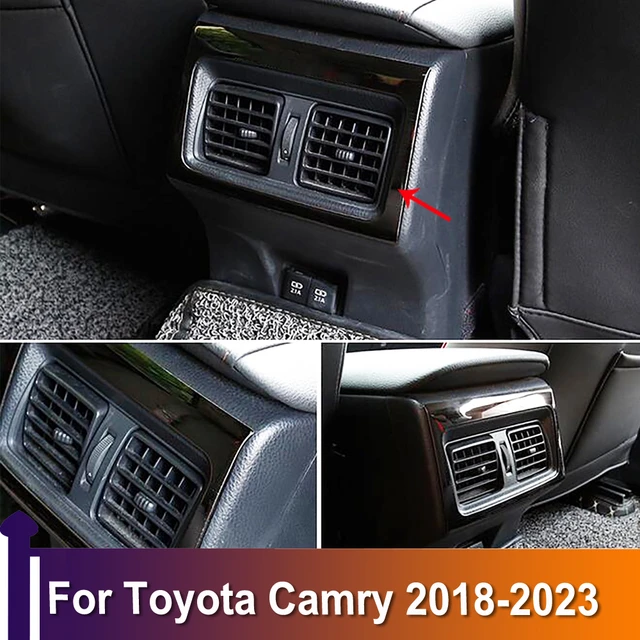 For Toyota Camry 2018 2019-2023 Armrest Rear Air Conditonnal Vent Cover  Trim AC Outlet Panel Decoration Interior Accessories - AliExpress