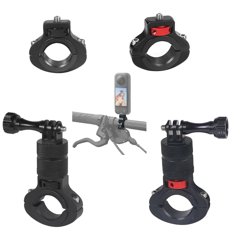 Fahrradlenker-Clip-Halterung 1/4 Schraube für Gopro 13 12 Insta360 X5 X4 OSMO 360 ° Action 5pro Pocket 3-Ständer Handyhalter