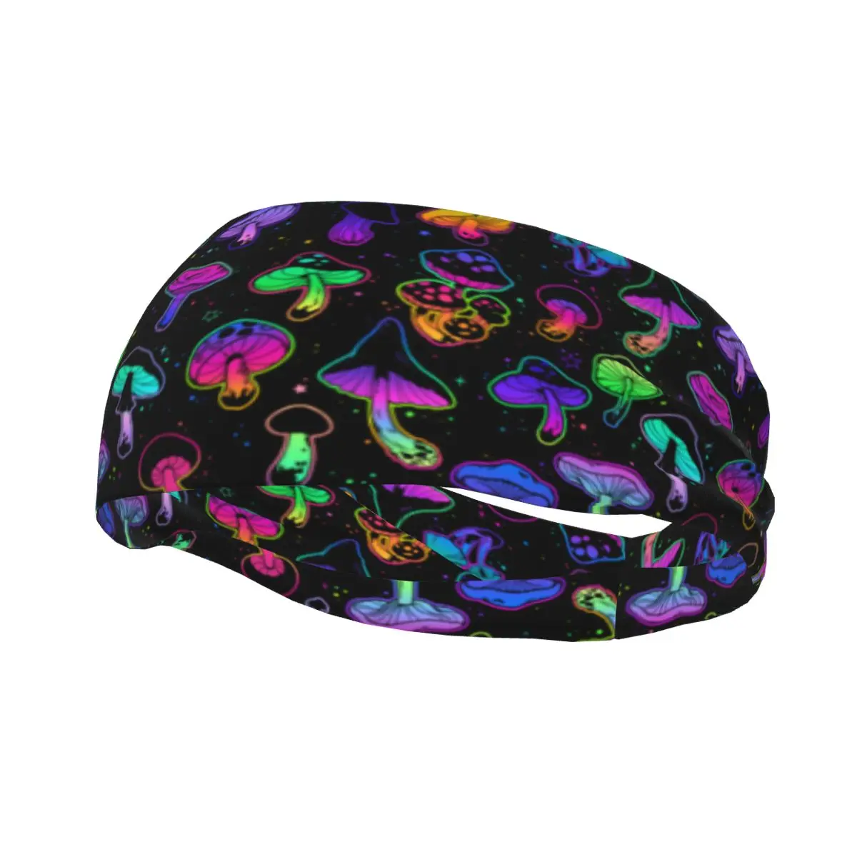 

Psychedelic Mushrooms Women Sweatband Headband Non-slip Outdoor Sport Hair Band Colorful Head Sweat