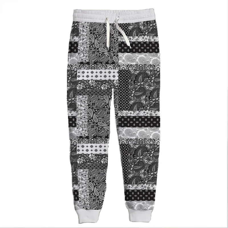 New Bandana Pattern 3D Print Causal Clothing Fashion Men Women Tracksuits Crewneck Hip Hop Pants  Plus Size S-7XL Streetwear Men