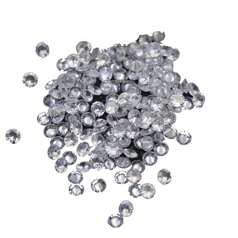 100PCS Sparkle Tiny Round Sharp Zircon 0.9-4mm Clear Transparent Nake Diamond Nail Art Rhinestones Decorations Manicure Charms 5